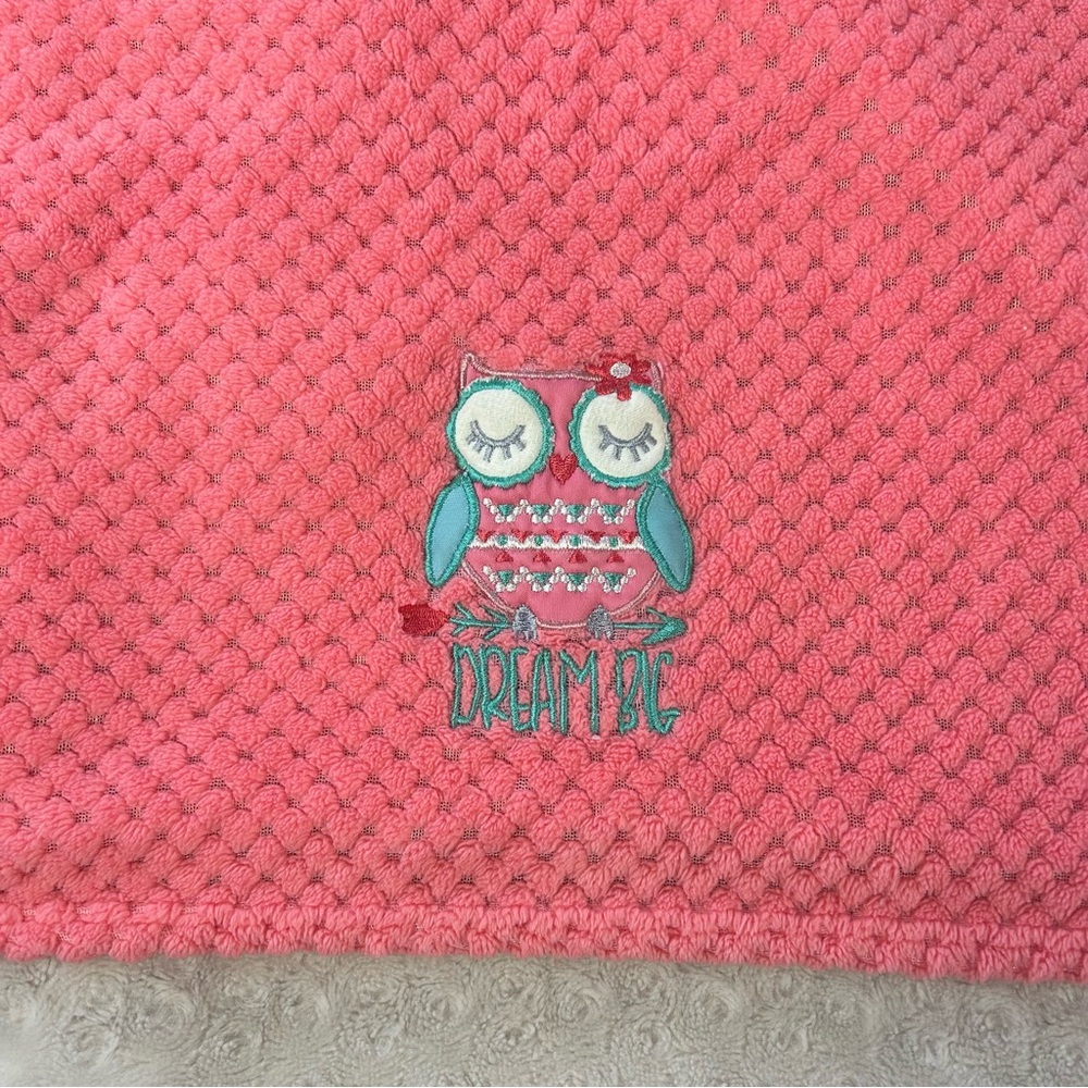 Zak & Zoey Dream Big Boho Owl Baby Blanket Arrow Coral Turquoise Flower